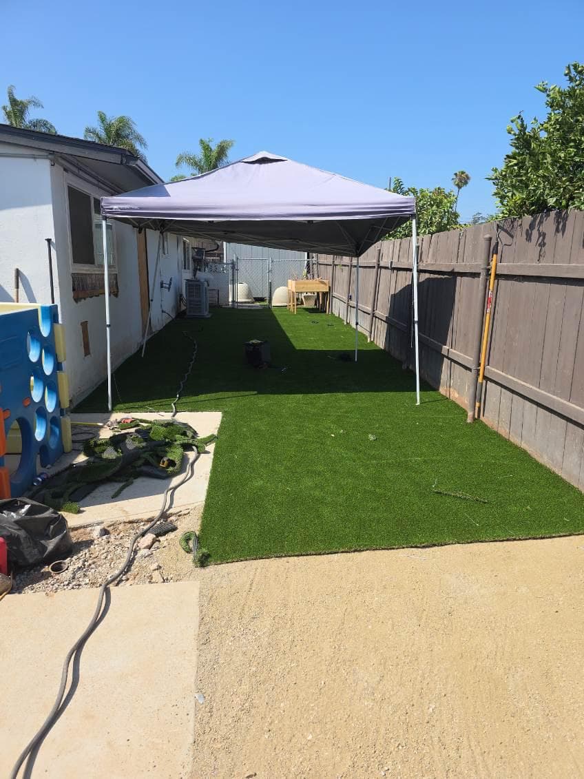 picture of a turf project installed by nezt landscape