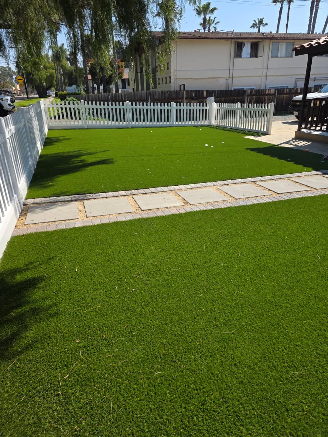 picture of a turf project installed by nezt landscape